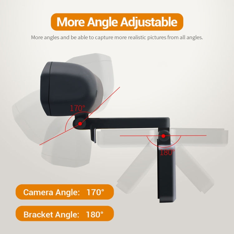 Lisslune | HD 1080P Webcam with Integrated Microphone Smart Webcam USB Streaming Beauty Live Camera for Computer Android TV
