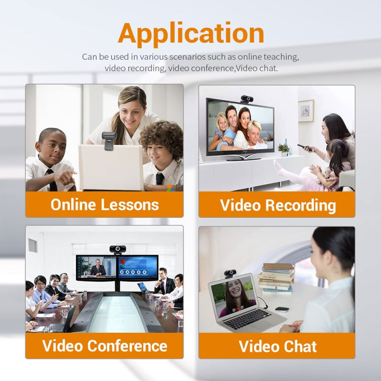 Lisslune | HD 1080P Webcam with Integrated Microphone Smart Webcam USB Streaming Beauty Live Camera for Computer Android TV