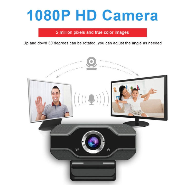 Lisslune | HD 1080P Webcam with Integrated Microphone Smart Webcam USB Streaming Beauty Live Camera for Computer Android TV
