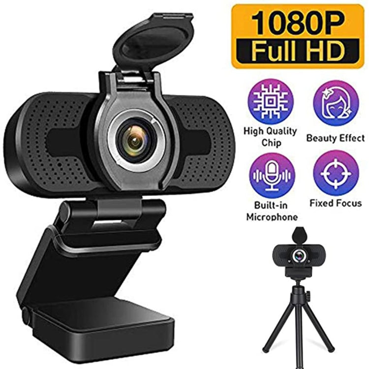 Lisslune | Full HD 1080P Webcam with noise-cancelling microphone Skype streaming live camera for computer Android TV
