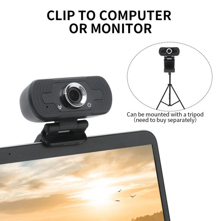 Lisslune | Full HD 1080P Webcam with noise-cancelling microphone Skype streaming live camera for computer Android TV