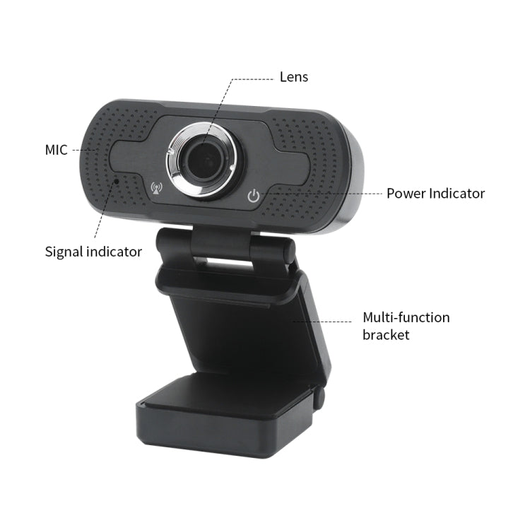 Lisslune | Full HD 1080P Webcam with noise-cancelling microphone Skype streaming live camera for computer Android TV