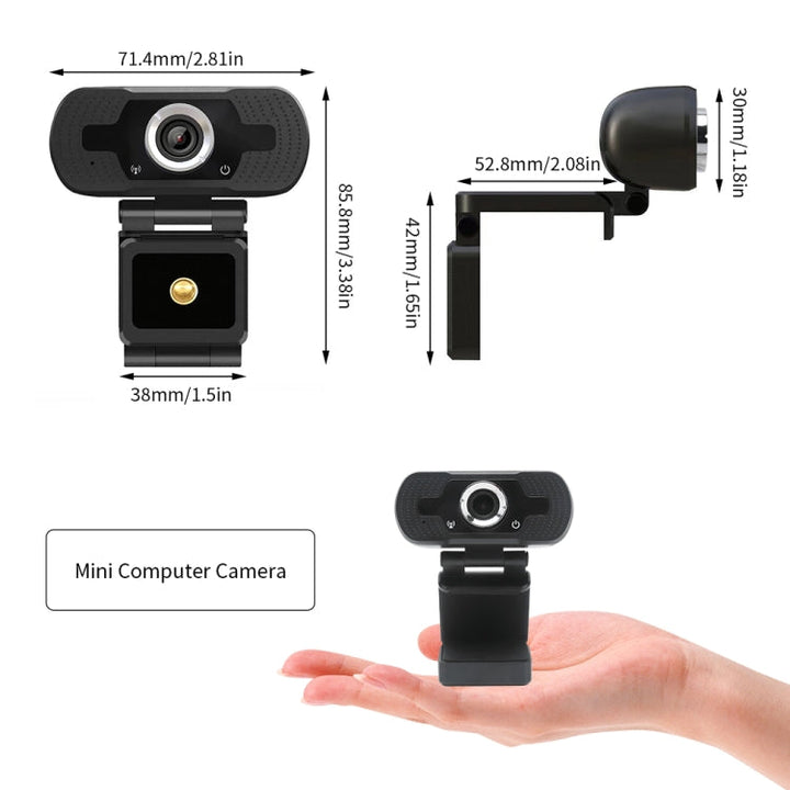 Lisslune | Full HD 1080P Webcam with noise-cancelling microphone Skype streaming live camera for computer Android TV