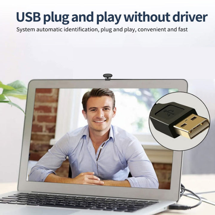 Lisslune | Full HD 1080P Webcam with integrated microphone Smart Webcam USB Streaming Live Camera with noise reduction