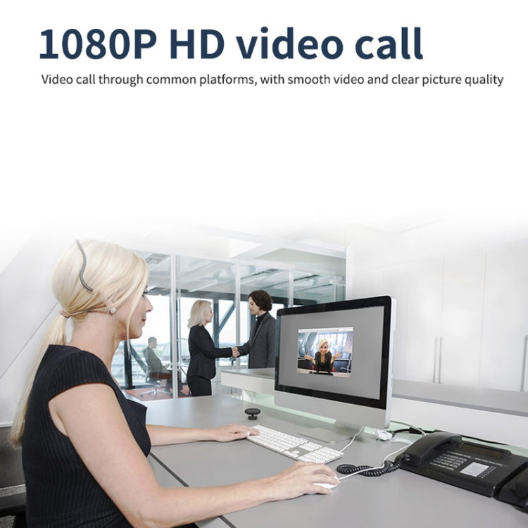 Lisslune | Full HD 1080P Webcam with integrated microphone Smart Webcam USB Streaming Live Camera with noise reduction