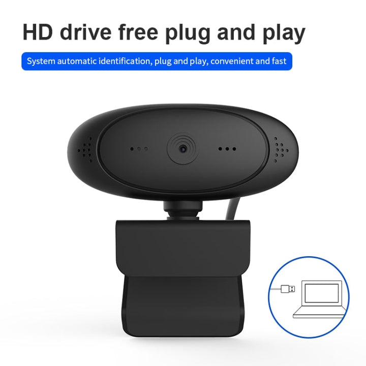 Lisslune | Full HD 1080P Webcam with integrated microphone Smart Webcam USB Streaming Live Camera with noise reduction