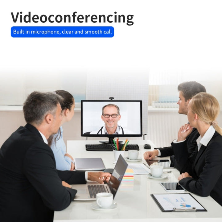 Lisslune | Full HD 1080P Webcam with integrated microphone Smart Webcam USB Streaming Live Camera with noise reduction