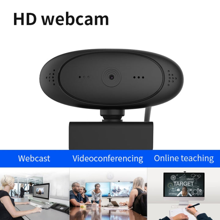 Lisslune | Full HD 1080P Webcam with integrated microphone Smart Webcam USB Streaming Live Camera with noise reduction