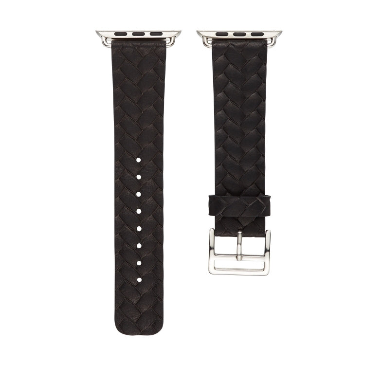 Lisslune | For Apple Watch Ultra 49mm & Watch Ultra 2 49mm / Series 9 & 8 & 7 45mm / SE 3 & SE 2 & 6 & SE & 5 & 4 44mm / 3 & 2 & 1 42mm Braided Strap (Black)