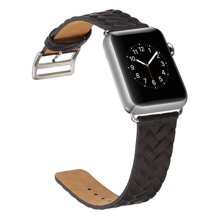 Lisslune | For Apple Watch Series 9&8&7 41mm / SE 3&SE 2&6&SE&5&4 40mm / 3&2&1 38mm Braided Strap (Black)