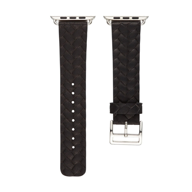 Lisslune | For Apple Watch Series 9&8&7 41mm / SE 3&SE 2&6&SE&5&4 40mm / 3&2&1 38mm Braided Strap (Black)