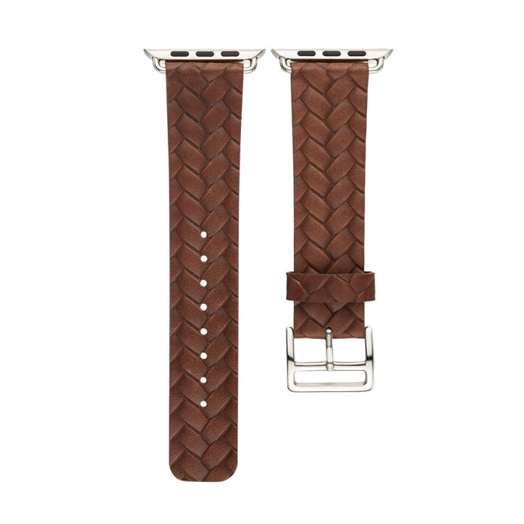 Lisslune | For Apple Watch Series 9&8&7 41mm / SE 3&SE 2&6&SE&5&4 40mm / 3&2&1 38mm Braided Strap (Brown)