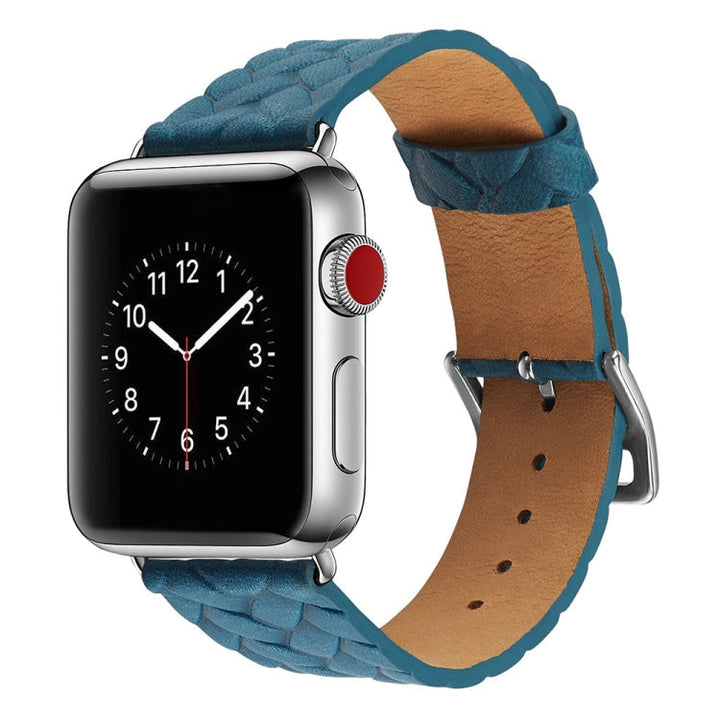 Lisslune | For Apple Watch Series 9&8&7 41mm / SE 3&SE 2&6&SE&5&4 40mm / 3&2&1 38mm Braided Band (Blue)