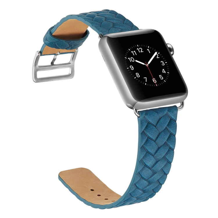 Lisslune | For Apple Watch Series 9&8&7 41mm / SE 3&SE 2&6&SE&5&4 40mm / 3&2&1 38mm Braided Band (Blue)