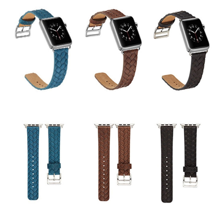 Lisslune | For Apple Watch Series 9&8&7 41mm / SE 3&SE 2&6&SE&5&4 40mm / 3&2&1 38mm Braided Band (Blue)