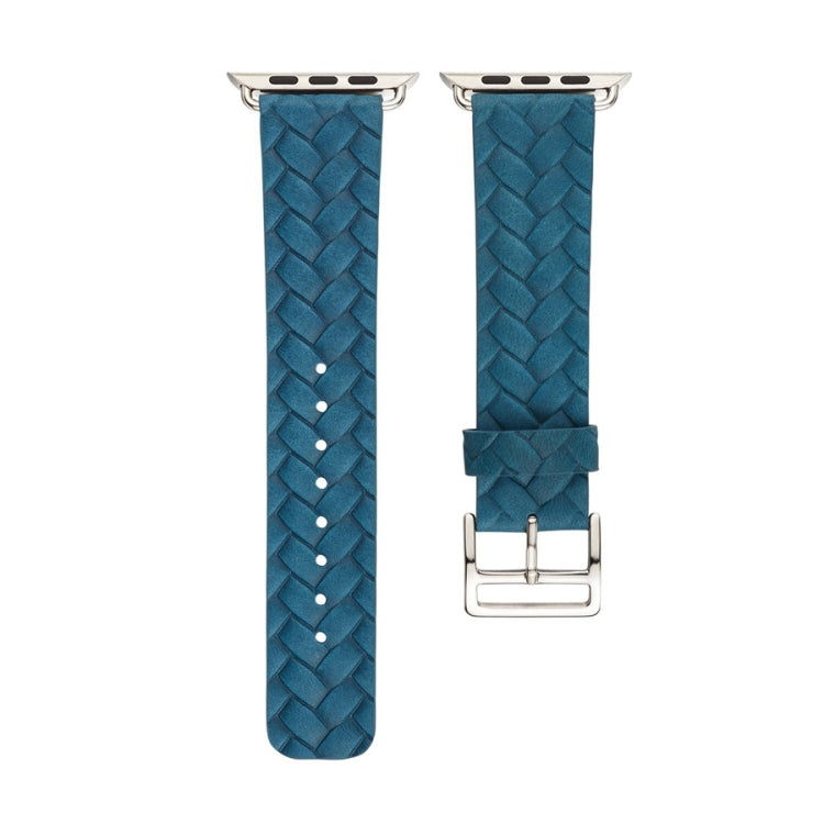 Lisslune | For Apple Watch Series 9&8&7 41mm / SE 3&SE 2&6&SE&5&4 40mm / 3&2&1 38mm Braided Band (Blue)