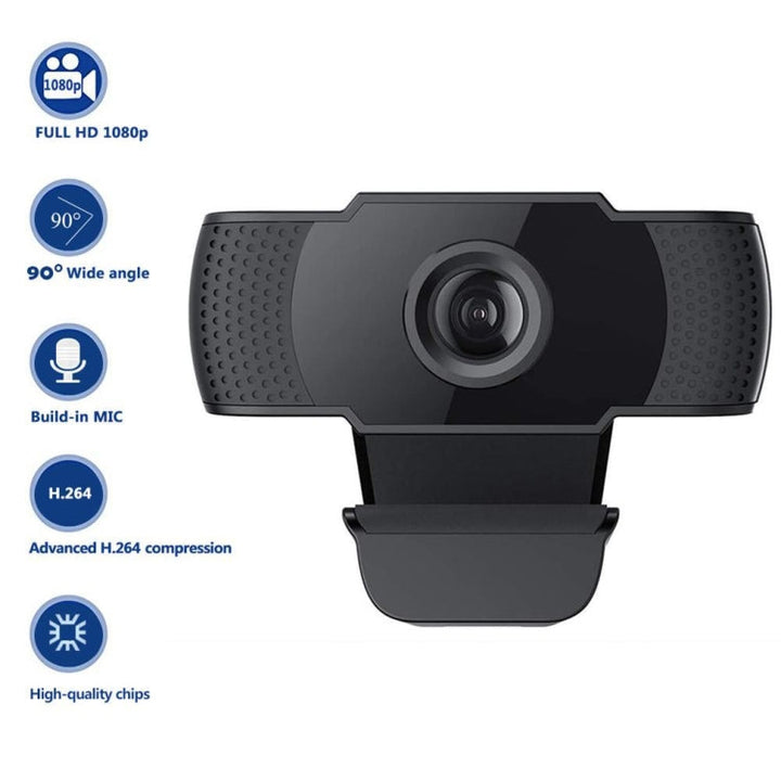 Lisslune | HD 1080P Megapixel USB Webcam with CMOS sensor and MIC for computers-PC-laptops