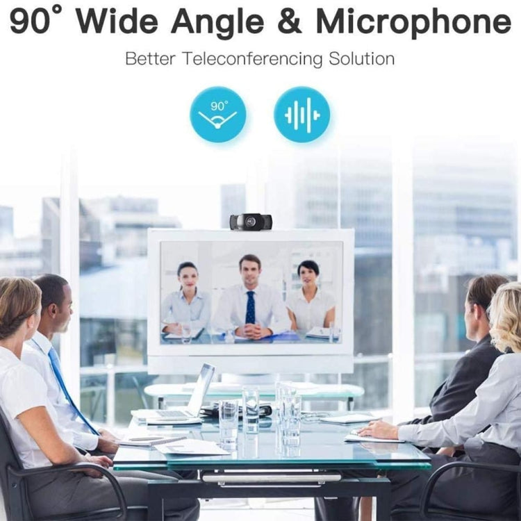 Lisslune | HD 1080P Megapixel USB Webcam with CMOS sensor and MIC for computers-PC-laptops