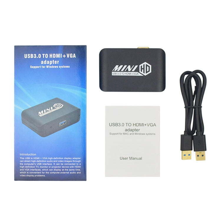 Lisslune | USB3.0 TO HDMI+VGA Adapter