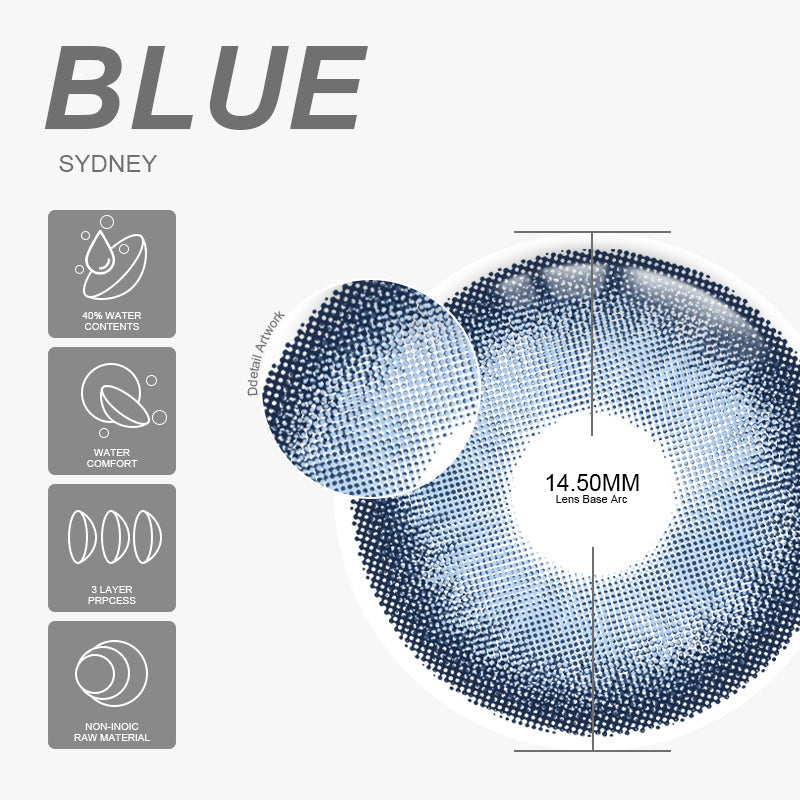 Rynx Sydney Blue 14.5mm 1 Pair | 1 Year