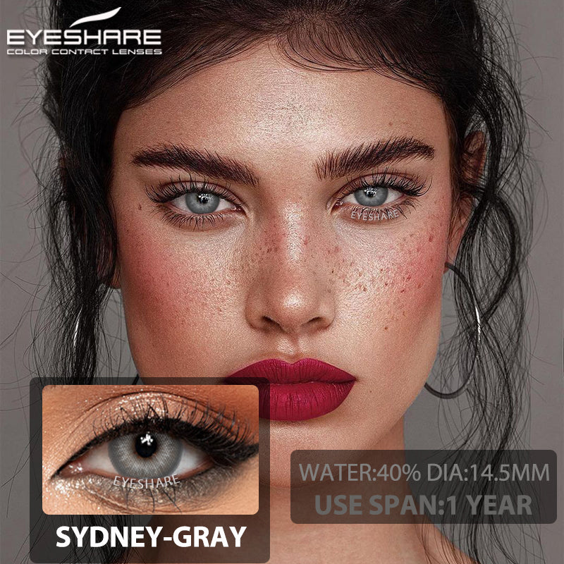 Lisslune Sydney Gray 14.5mm 1 Pair | 1 Year