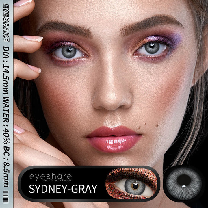 Lisslune Sydney Gray 14.5mm 1 Pair | 1 Year