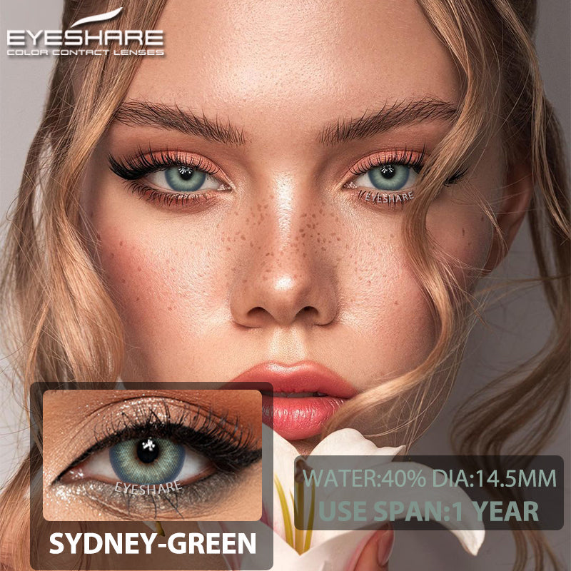 Lisslune Sydney Green 14.5mm 1 Pair | 1 Year