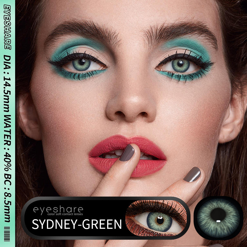 Lisslune Sydney Green 14.5mm 1 Pair | 1 Year