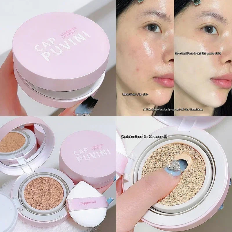 Rynx | Face foundation Air Cushion CC Cream Waterproof Brightening Foundation Concealer Cream Women Base Makeup Face Korean Cosmetics