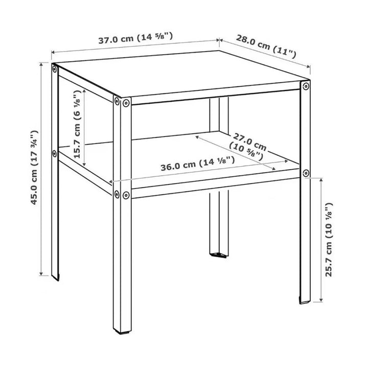 Rynx | Nordic Nightstand Living Room Sofa Side Table Bedroom Nightstand Metal Minimalist Nightstands Bedroom Furniture