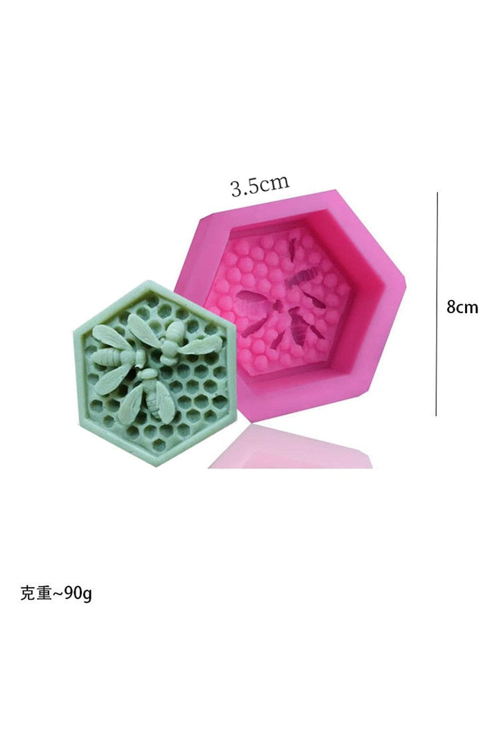 Lisslune | Honeycomb cube candle mold