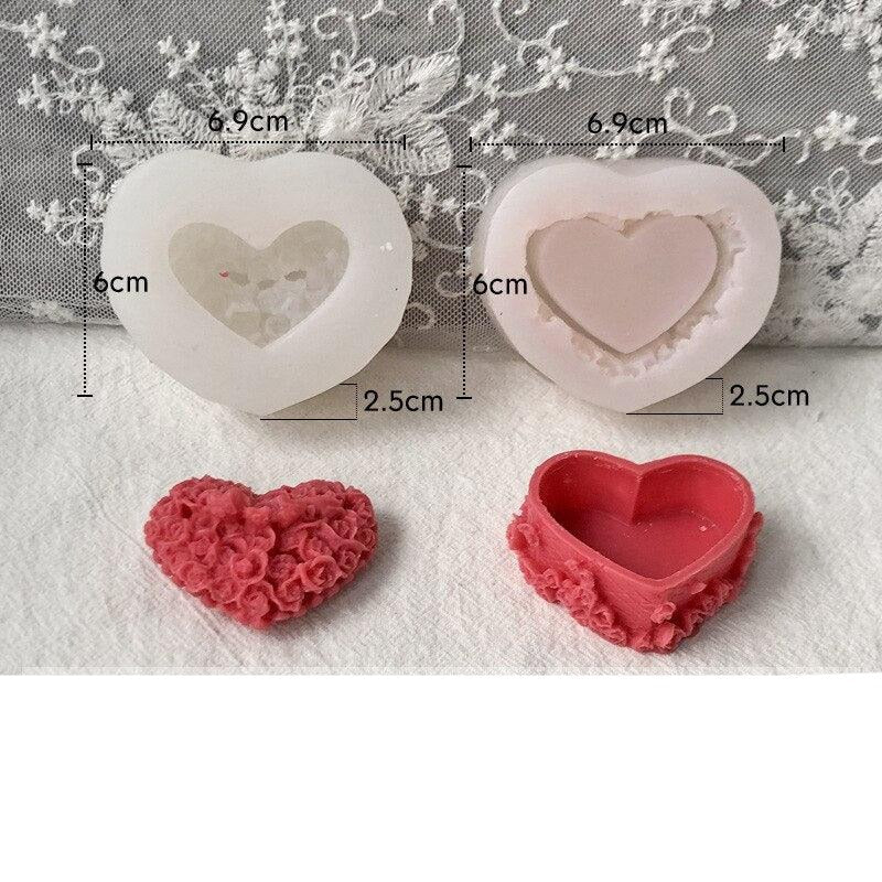 Lisslune | Rose Blossom Candles Craft Silicone Mold for Elegant DIY Creations