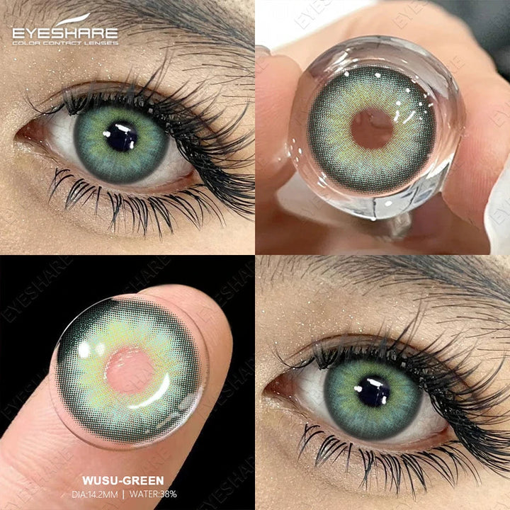 Rynx | Color contact lenses for eyes 1 pair High-quality grey lenses cosmetic blue eyes contact lenses annual cosmetic green eye lens