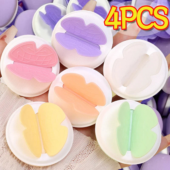 Rynx | 4PCS Butterfly Cosmetic Sponge Set Makeup Sponges Foundation Air Cushion Dry and Wet Use Soft Candy Cotton Powder Puff Makeup Tool