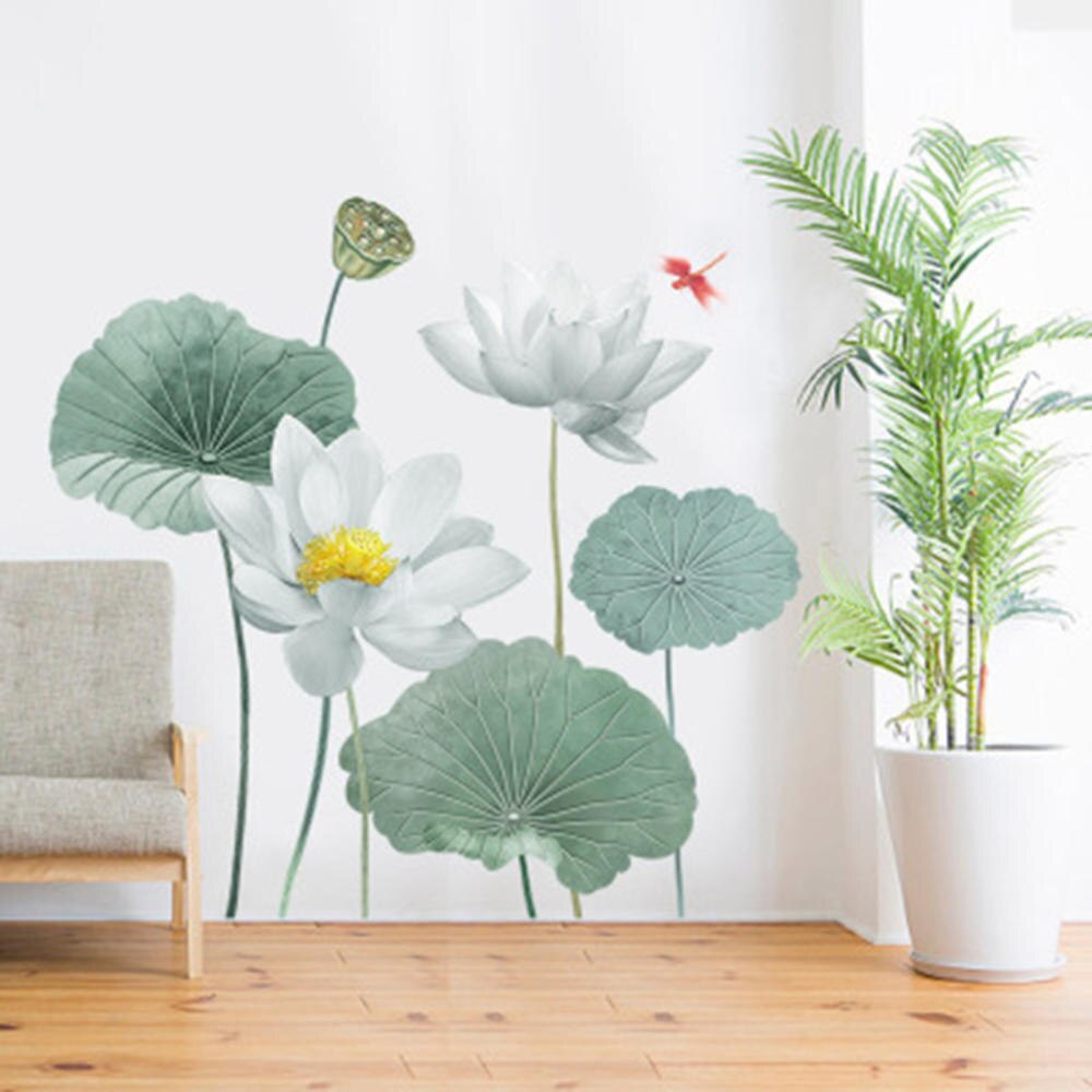 Lisslune | Modern Blossom Lotus Self-Adhesive Wall Sticker