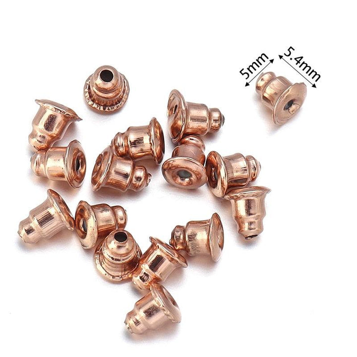 Lisslune | 500 Rubber Earring Back Stoppers: Essential Materials for Comfortable and Secure Jewelry Creations