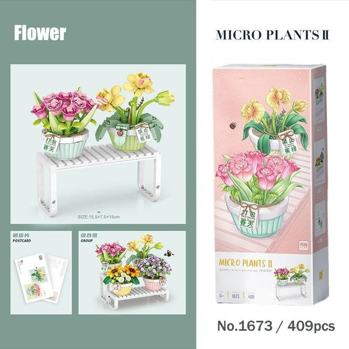 Lisslune | Elegance in Bloom: Premium Bonsai Building Set