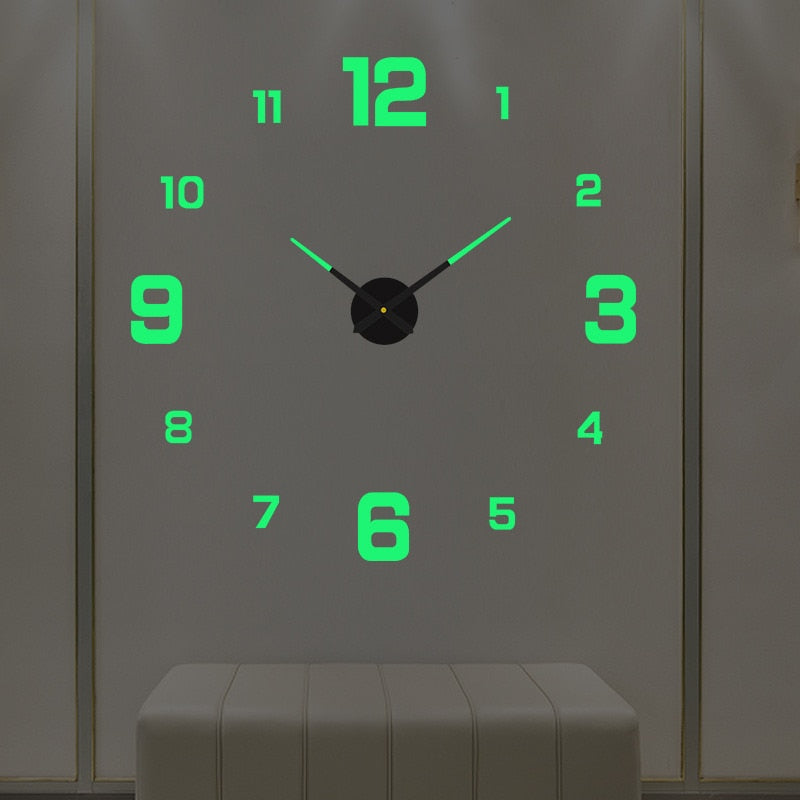 Lisslune | 3D Luminous Silent Wall Clock