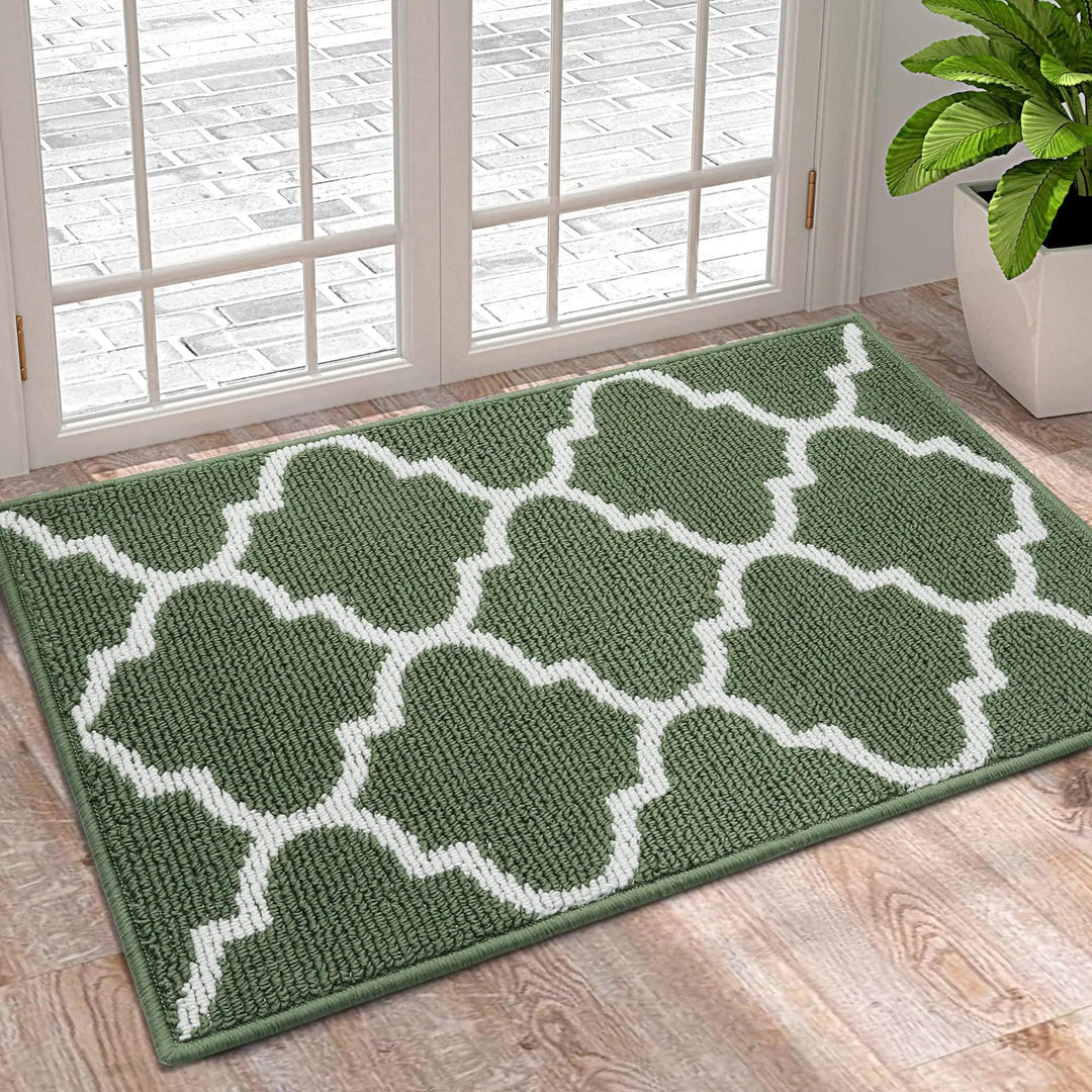 Lisslune | Luxurious non-slip microfiber welcome mat: Chic moisture-absorbing rug for entrances