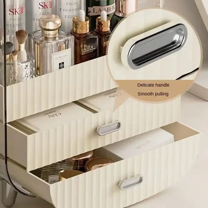 Lisslune | Rechargeable Cosmetic Organizer – Transparent Dustproof Makeup