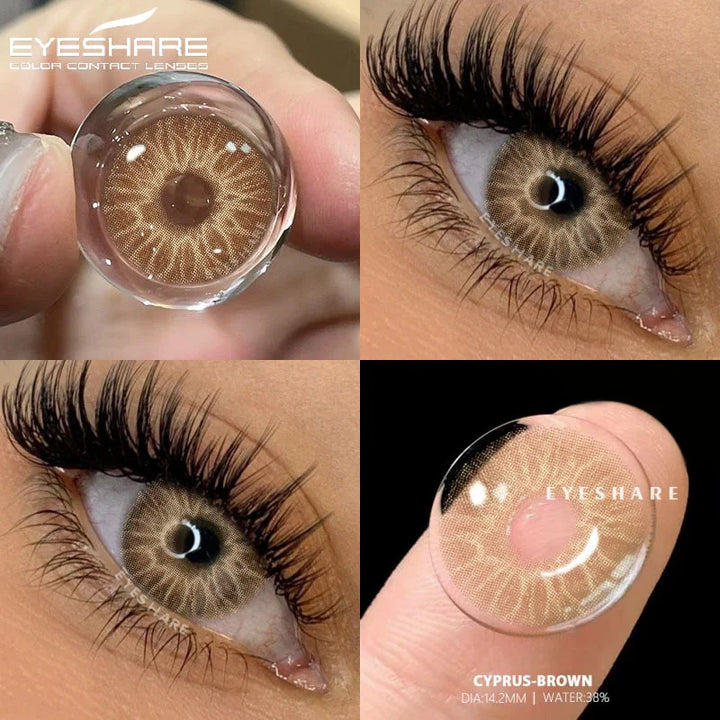 Rynx | 2pcs naturally colored contact lenses for gray pupils lens blue eye contact lenses yearly beauty makeup green eye contact lenses