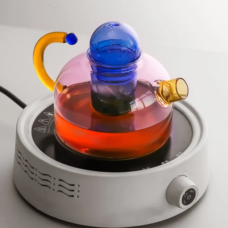 Lisslune | Contrasting Color Glass Tea Set