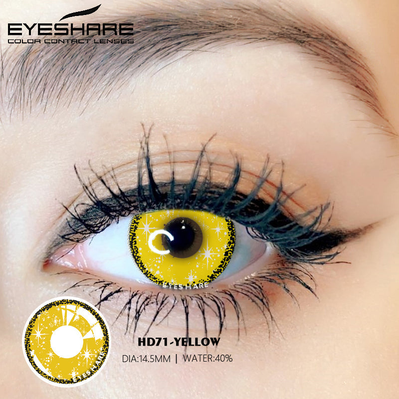 Rynx Cosplay HD71 Yellow 14.5mm 1 Pair | 1 Year