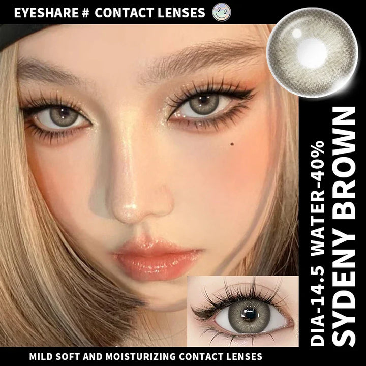 Rynx | Naturally colored contact lenses for the eyes 1 pair brown pupil contact lenses Fashion blue lenses annually cosmetic gray contact lenses