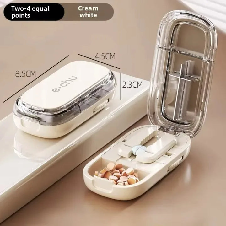 Lisslune | Pocket Size Dustproof Pill Cutter Organizer
