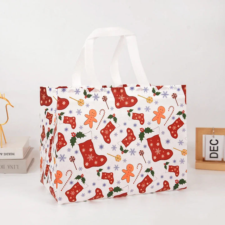 Rynx Christmas gift bag Santa Claus snowman candy gift wrapping bag 2024 Merry Christmas party home decoration Navidad Noel 2025 New Year