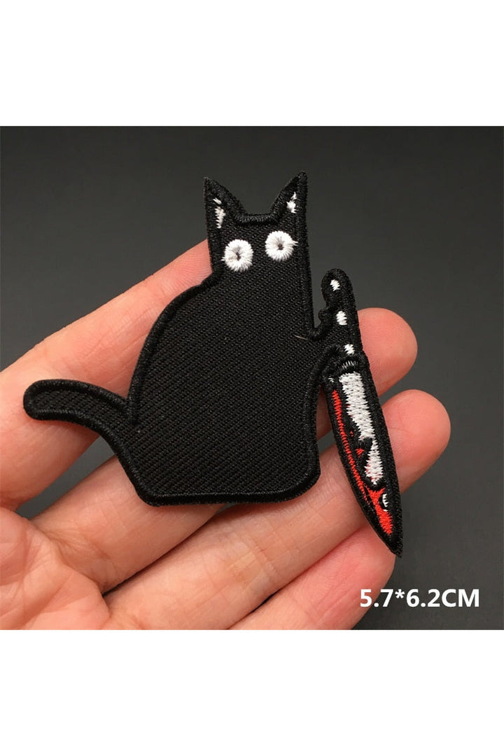 Lisslune | Punk embroidered patch set