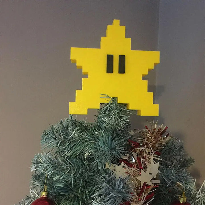 Lisslune | Poinsettia Mario as Christmas tree top