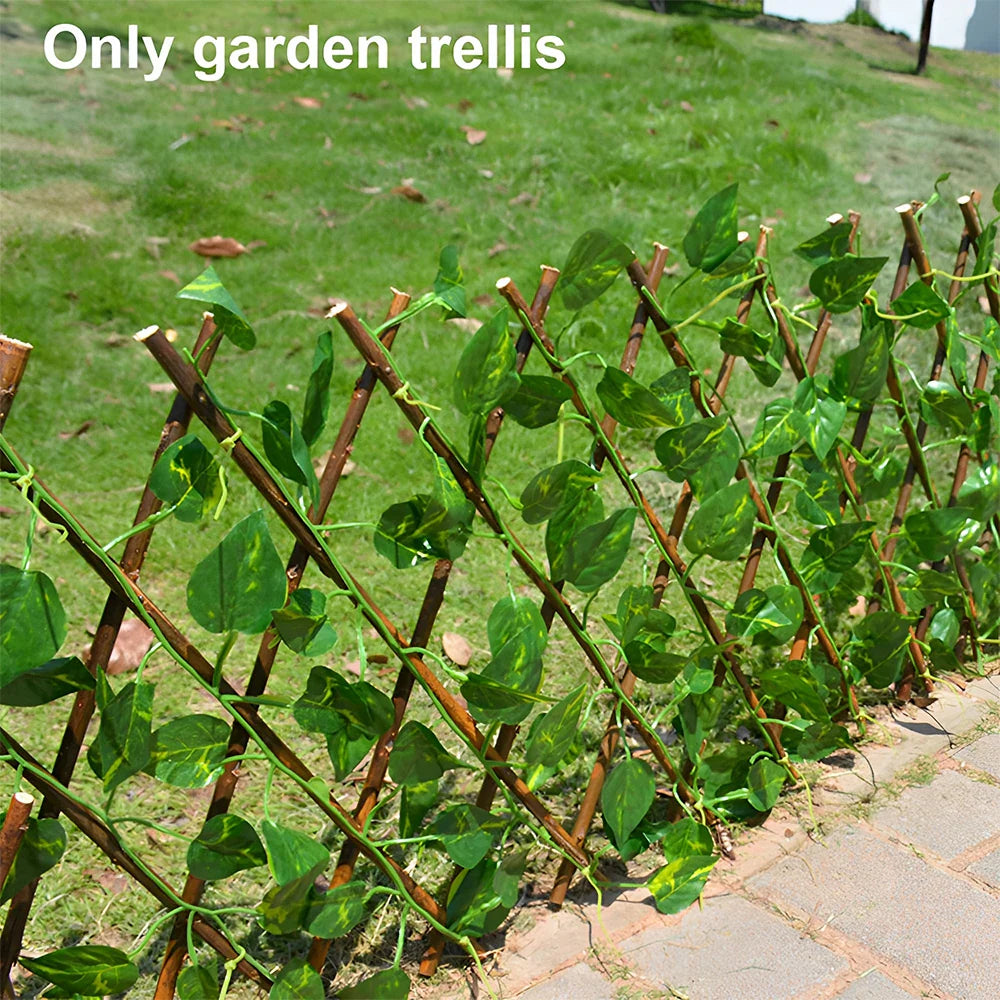 Rynx | 1/10 Piece extendable garden screen expandable trellis privacy hedge wooden fence for garden plants vines wall railing