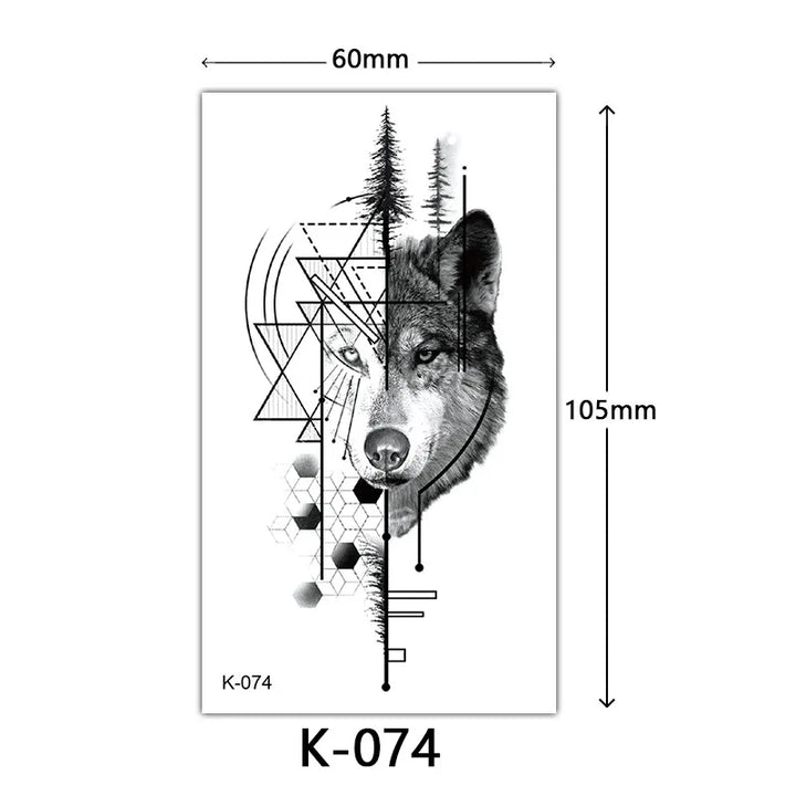 Rynx | New Temporary Tattoo Stickers Sexy Totem Butterfly Dreamcatcher Transfer Flash Tattoo Women Neck Hand Body Art Artificial Tattoos Men
